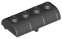 Plaatje in Gallery viewer laden, LEGO® los onderdeel Container in kleur Zwart 4739a