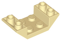 LEGO® los onderdeel Dakpan Omgekeerd in kleur Geelbruin 4871