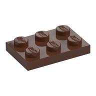LEGO® los onderdeel Plaat Algemeen in kleur Bruin 3021
