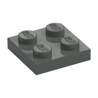 Plaatje in Gallery viewer laden, LEGO® los onderdeel Plaat Algemeen in kleur Donkergrijs 3022