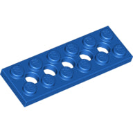 Plaatje in Gallery viewer laden, LEGO® los onderdeel Technische Plaat in kleur Blauw 32001
