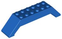 LEGO® los onderdeel Dakpan Algemeen in kleur Blauw 30180