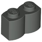 LEGO® los onderdeel Steen Aangepast Donkergrijs 30136
