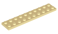 Plaatje in Gallery viewer laden, LEGO® los onderdeel Plaat Algemeen in kleur Geelbruin 3832