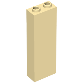 LEGO® los onderdeel Steen in kleur Geelbruin 2454