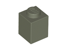 Plaatje in Gallery viewer laden, LEGO® los onderdeel Steen in kleur Donkergrijs 3005