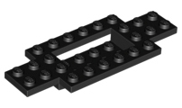 Plaatje in Gallery viewer laden, LEGO® los onderdeel Onderstel in kleur Zwart 30029