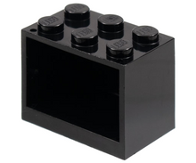Plaatje in Gallery viewer laden, LEGO® los onderdeel Container in kleur Zwart 4532a