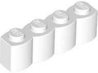 LEGO® los onderdeel Steen Aangepast in kleur Wit 30137