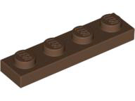 Plaatje in Gallery viewer laden, LEGO® los onderdeel Plaat Algemeen in kleur Bruin 3710