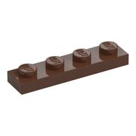 LEGO® los onderdeel Plaat Algemeen in kleur Bruin 3710