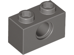 LEGO® los onderdeel Technische Steen Donkergrijs 3700