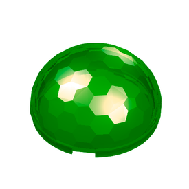 LEGO® los onderdeel Cilinder Doorzichtig Groen 30208