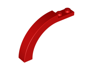 LEGO® los onderdeel Steen Boog in kleur Rood 6060