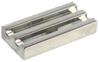 LEGO® los onderdeel Tegel Aangepast Chroom Zilver 2412b