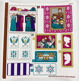 LEGO® stickervel set 41167-1 Arendelle Castle Village, vel 1