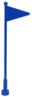 LEGO® los onderdeel Vlag in kleur Blauw 30322