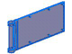 LEGO® los onderdeel Vlag Doorzichtig Donkerblauw 30292