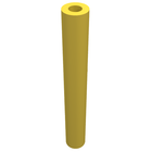 LEGO® los onderdeel Slang Stijf in kleur Geel 75c03