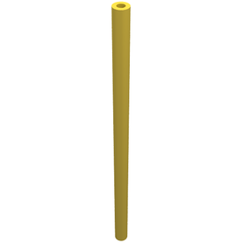 LEGO® los onderdeel Slang Stijf in kleur Geel 75c08