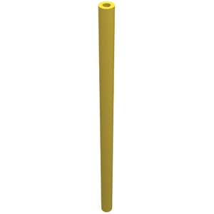 LEGO® los onderdeel Slang Stijf in kleur Geel 75c08