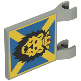 LEGO® los onderdeel Vlag met Motief Lichtgrijs 2335px10