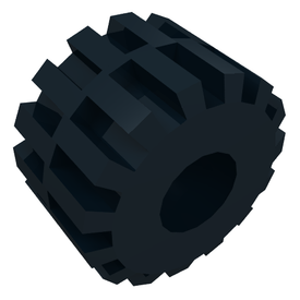 LEGO® los onderdeel Wiel in kleur Zwart 32193