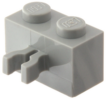 Plaatje in Gallery viewer laden, LEGO® los onderdeel Steen Aangepast Lichtgrijs 30237a