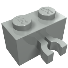 Plaatje in Gallery viewer laden, LEGO® los onderdeel Steen Aangepast Lichtgrijs 30237a
