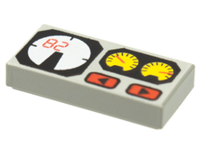 Plaatje in Gallery viewer laden, LEGO® los onderdeel Tegel met Motief Lichtgrijs 3069px19