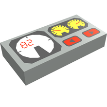 Plaatje in Gallery viewer laden, LEGO® los onderdeel Tegel met Motief Lichtgrijs 3069px19