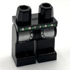 LEGO® los onderdeel Benen met Motief Zwart 970c00pb0014