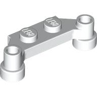 Plaatje in Gallery viewer laden, LEGO® los onderdeel Plaat Aangepast in kleur Wit 4590