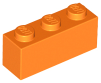 Plaatje in Gallery viewer laden, LEGO® los onderdeel Steen in kleur Oranje 3622