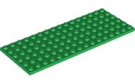 Plaatje in Gallery viewer laden, LEGO® los onderdeel Plaat Algemeen in kleur Groen 3027