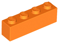 LEGO® los onderdeel Steen in kleur Oranje 3010