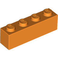 Plaatje in Gallery viewer laden, LEGO® los onderdeel Steen in kleur Oranje 3010