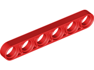 Plaatje in Gallery viewer laden, LEGO® los onderdeel Technische Hefbalk in kleur Rood 32063