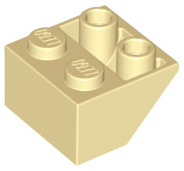LEGO® los onderdeel Dakpan Omgekeerd in kleur Geelbruin 3660