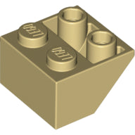 Plaatje in Gallery viewer laden, LEGO® los onderdeel Dakpan Omgekeerd in kleur Geelbruin 3660