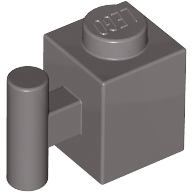 Plaatje in Gallery viewer laden, LEGO® los onderdeel Steen Aangepast Donkergrijs 2921