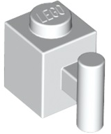 LEGO® los onderdeel Steen Aangepast in kleur Wit 2921