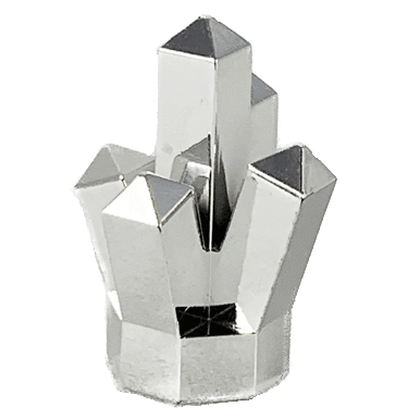 LEGO® los onderdeel Rots in kleur Chroom Zilver 52
