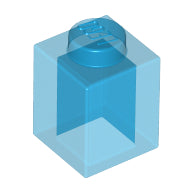 Plaatje in Gallery viewer laden, LEGO® los onderdeel Steen Doorzichtig Donkerblauw 3005