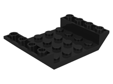 Plaatje in Gallery viewer laden, LEGO® los onderdeel Dakpan Omgekeerd in kleur Zwart 30283