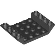 LEGO® los onderdeel Dakpan Omgekeerd in kleur Zwart 30283