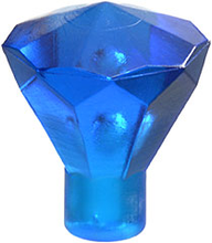 Plaatje in Gallery viewer laden, LEGO® los onderdeel Rots Doorzichtig Donkerblauw 30153