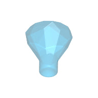 Plaatje in Gallery viewer laden, LEGO® los onderdeel Rots Doorzichtig Donkerblauw 30153