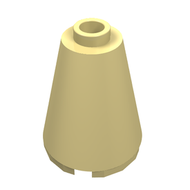 LEGO® los onderdeel Kegel in kleur Licht Geel 3942c