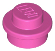 LEGO® los onderdeel Plaat Rond in kleur Donker Roze 4073